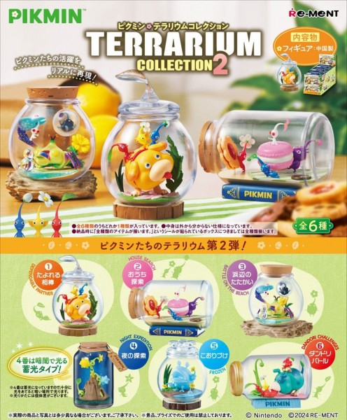 Pikmin - Terrarium Collection 2 Display / Minifiguren: Re-Ment