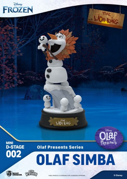 Die Eiskönigin - Mini Diorama Olaf Presents Olaf Simba Statue / Stage: Beast Kingdom Toys