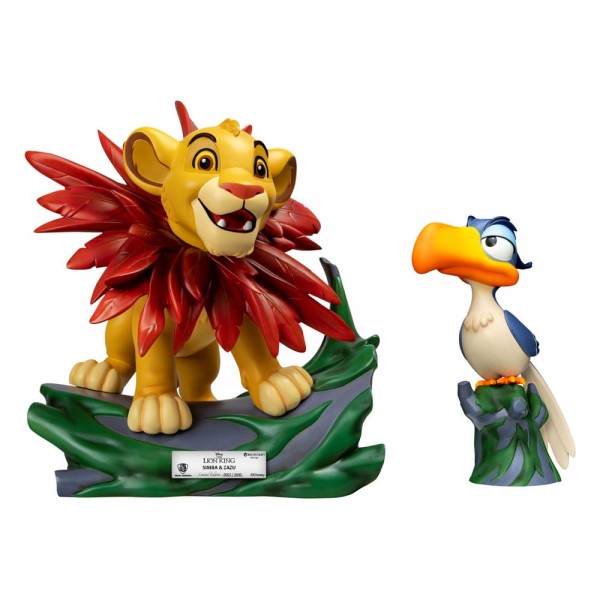 Disney Master Craft - Little Simba & Zazu Statuen / 2er-Pack Der König der Löwen: Beast Kingdom Toys