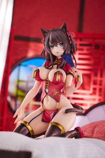 Original Character - Kuroneko Statue: Pink Cat