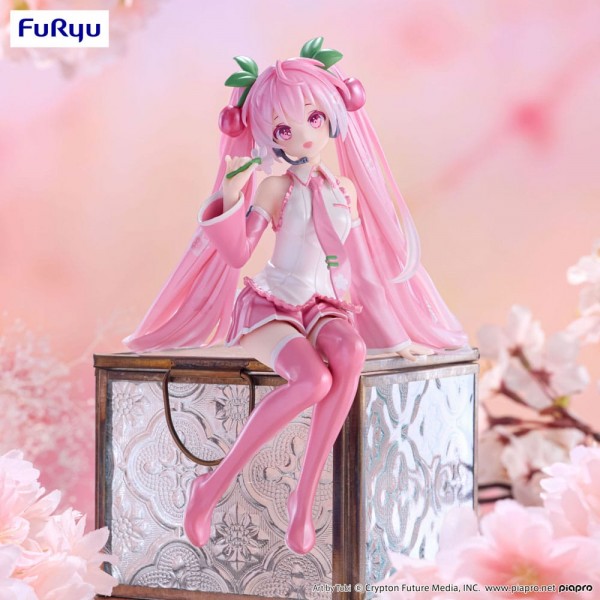 Hatsune Miku - Sakura Miku Statue / Noodle Stopper - 2024 Pearl Color Ver.: Furyu