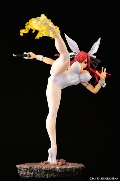 Fairy Tail - Erza Scarlet Statue / High Kick White Bunny Ver.: Orca Toys