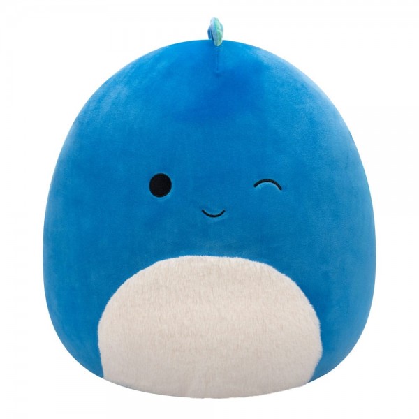 Squishmallows - Plüschfigur Winking Dark Blue Dino with Fuzzy Belly Brody: Jazwares