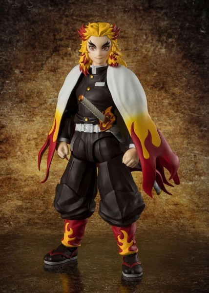 Demon Slayer: Kimetsu no Yaiba - Kyojuro Rengoku Actionfigur / S.H.Figuarts: Tamashii Nations