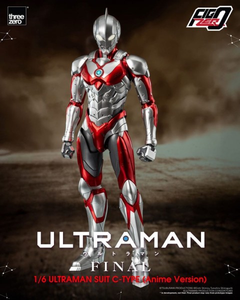 Ultraman - Ultraman Suit C-Type Actionfigur / Anime Version - FigZero: ThreeZero
