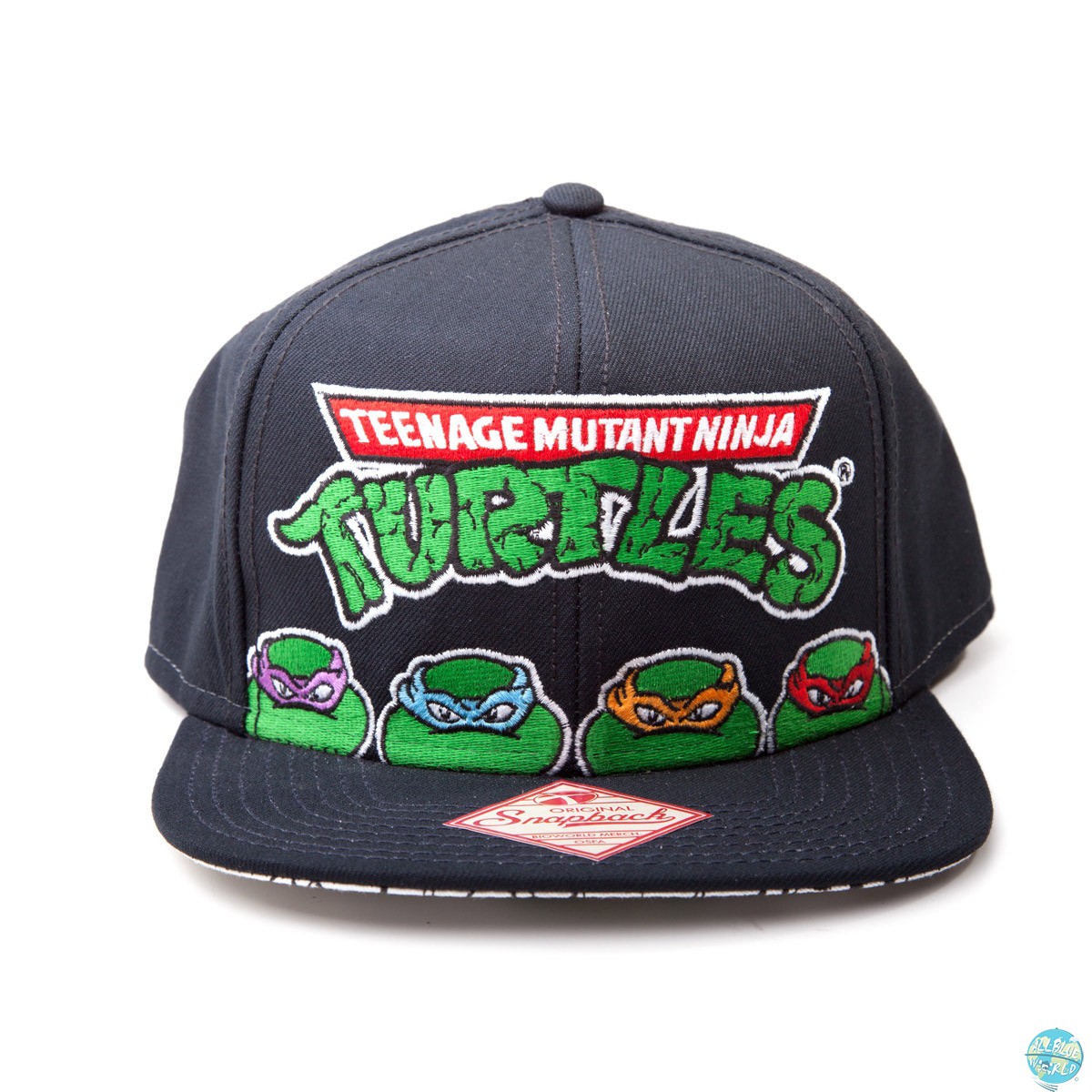 Hybrid Apparel Teenage Mutant Ninja Turtles Mens T-Shirt - Sprayed Cartoon Heroes Bars (Small)