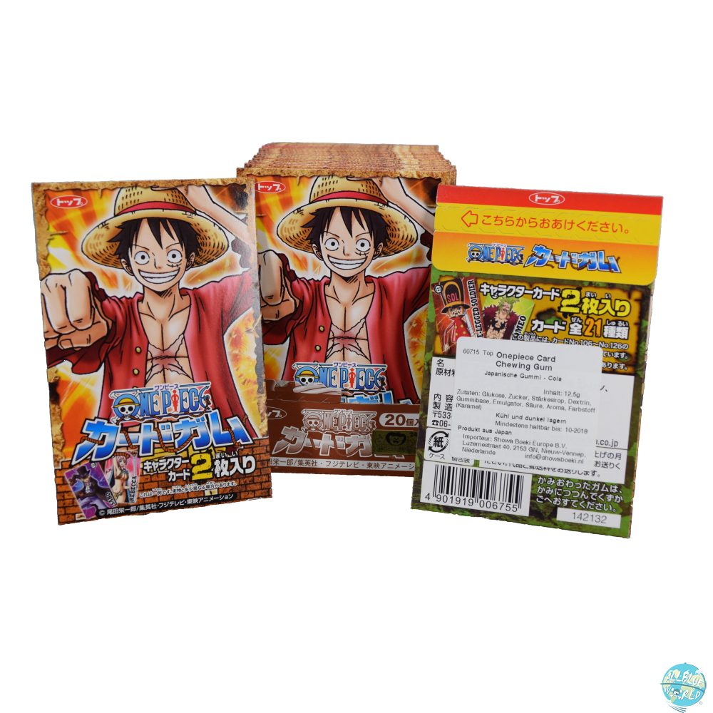 One Piece Chewing Gum Amp Sammelkarte Anime Figure Shop Order Here Online Now Allblue World