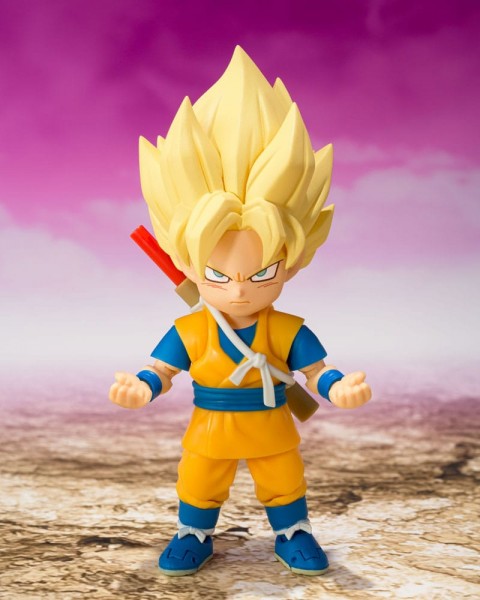 Dragon Ball - Super Saiyan Son Goku (mini) Daima Actionfigur / S.H. Figuarts: Bandai Tamashii Nation