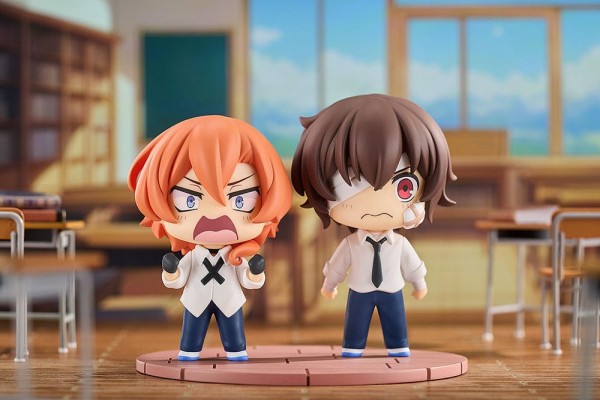 Bungo Stray Dogs Wan! - Osamu Dazai & Chuya Nakahara Statue / Chibi Minifiguren - Fourteen-Year-Old