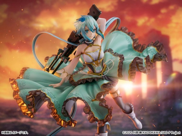 Sword Art Online - Sinon Statue / SHIBUYA SCRAMBLE - Crystal Dress Version: Estream