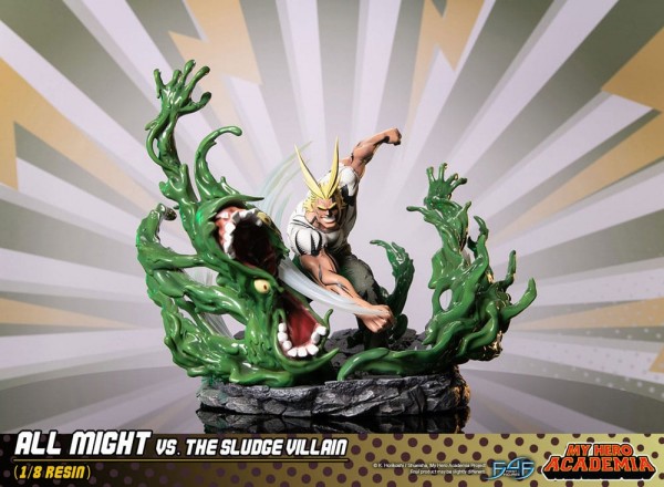 My Hero Academia - Diorama All Might Vs. the Sludge Villain: First 4 Figures