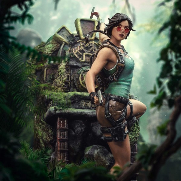 Tomb Raider - Lara Croft Statue / Deluxe Art Scale: Iron Studios