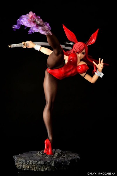 Fairy Tail - Erza Scarlet Statue / High Kick Crimson Bunny Ver.: Orca Toys