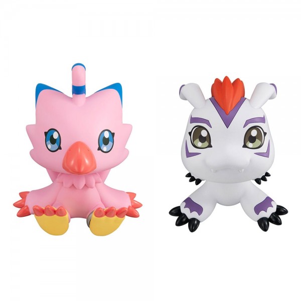 Digimon Adventure - Piyomon & Gomamon Statue / Look Up (with gift): MegaHouse