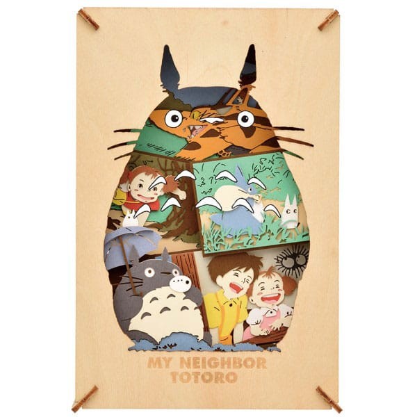 Mein Nachbar Totoro - Theater Wood Style Silhouette Big Totoro / Model Kit Paper: Ensky
