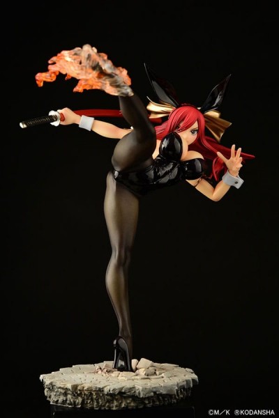 Fairy Tail - Erza Scarlet Statue / High Kick Black Bunny Ver.: Orca Toys