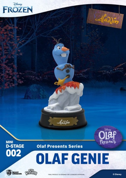 Die Eiskönigin - Mini Diorama Olaf Presents Olaf Genie Statue / Stage: Beast Kingdom Toys