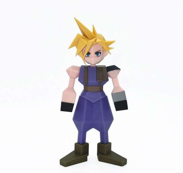 Final Fantasy VII Rebirth - Cloud Strife Statue / Polygon Vinyl: Square-Enix