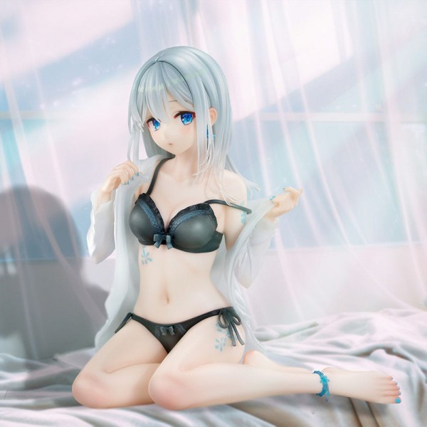 Original Character - Silver-Haired Statue / by Fuumi Illustration - Girl Sky Blue Morning Special Ou