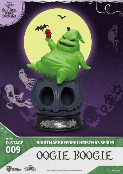 The Nightmare Before Christmas - Mini Diorama Oogie Boogie Figur / Stage: Beast Kingdom Toys