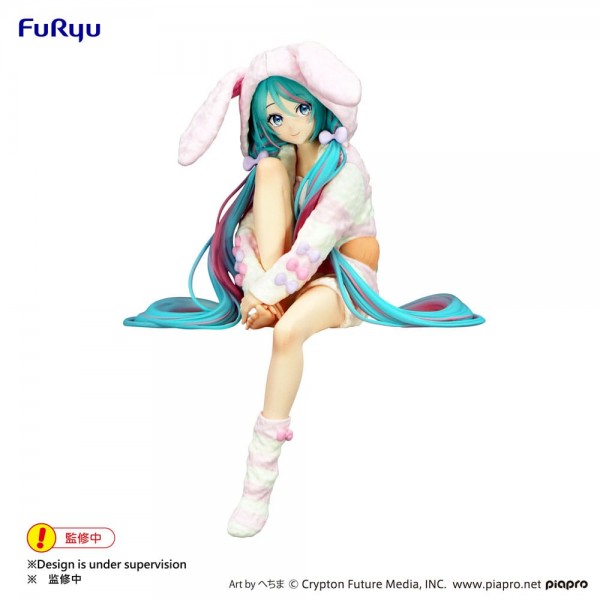 Hatsune Miku - Rabbit Ear Statue / Noodle Stopper - Hood Pajama: Furyu