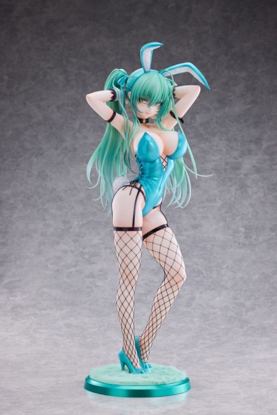 Original Character - Green Twin Tail Bunny-chan Statue / Fishnet Tights Ver.: PartyLook