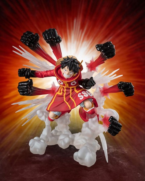 One Piece - Ruffy Statue / Figuarts ZERO - Extra Battle - Gum Gum Hawk Gatling: Tamashii Nations