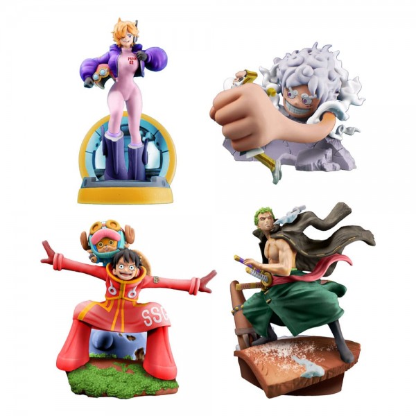 One Piece Petitrama - Logbox Re Birth Egghead Statue: Megahouse